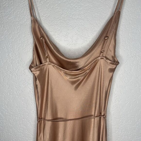 NWT Shona Joy Bias Cowl Maxi Dress Revolve Desert Rose Size 4 - Picture 8 of 14